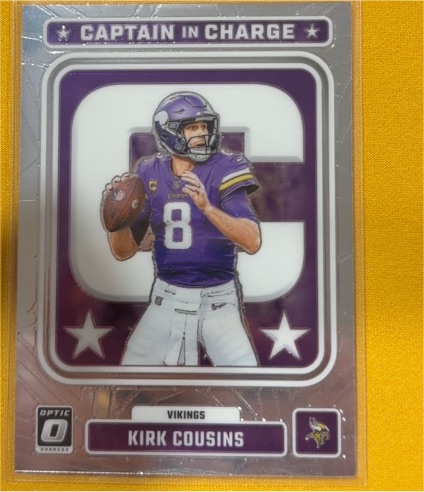 2023 Panini Donruss Optic #CC-KC Kirk Cousins Captain in Charge — front
