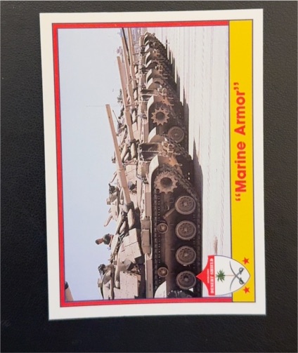 1991 Pacific Operation Desert Shield #28 Marine Armor — front