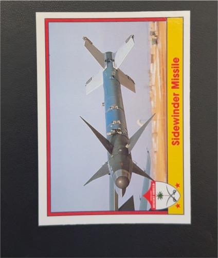 1991 Pacific Operation Desert Shield #15 Sidewinder Missile — front
