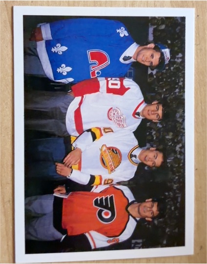 1990-91 Upper Deck #351 Owen Nolan Keith Primeau Petr Nedved Mike Ricci — front