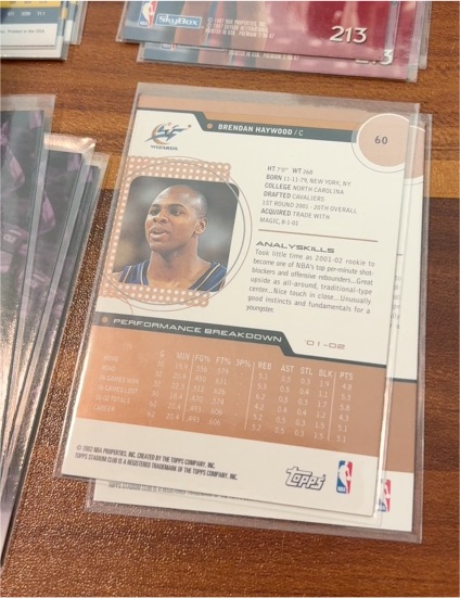 2001-02 Topps #60 Brendan Haywood — front