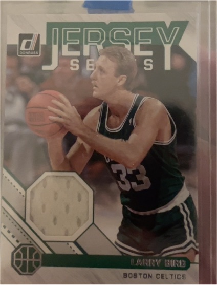 2020-21 Panini Donruss Jersey Series #JS-LBD Larry Bird — front