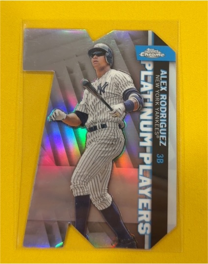 2021 Topps Chrome Update Platinum Players Die-Cut #CPDC-42 Alex Rodriguez — front