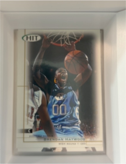 2001 SAGE Hit #20 Brendan Haywood — front