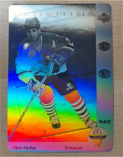 1991-92 Upper Deck McDonald's All-Stars #McH-02 Chris Chelios Holograms — front