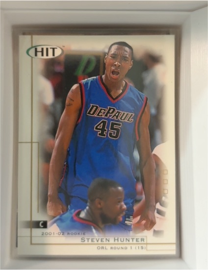 2001-02 SAGE Hit #15 Steven Hunter — front