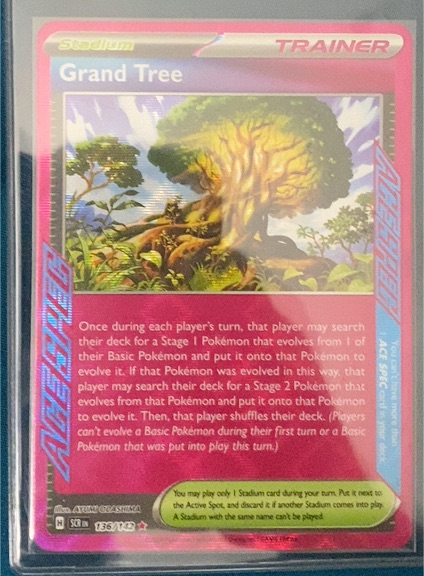 2023 Pokémon Scarlet & Violet Stellar Crown #136 Grand Tree — front