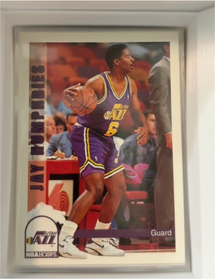 1992-93 Hoops #474 Jay Humphries — front