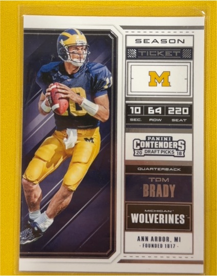2018 Panini Contenders Draft Picks #94 Tom Brady — front