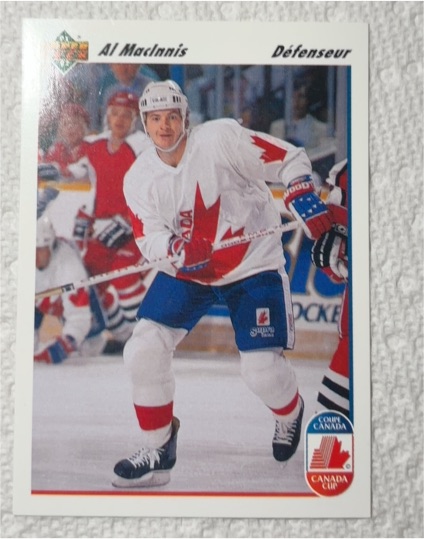1991-92 Upper Deck #8 Al MacInnis — front