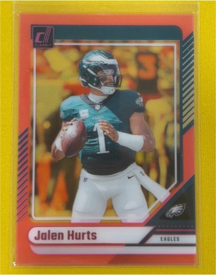 2024 Panini Clearly Donruss #42 Jalen Hurts — front
