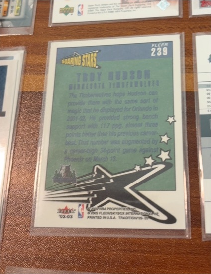2002-03 Fleer #239 Troy Hudson — front