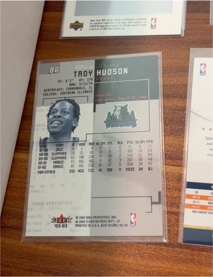 2002 Fleer Skybox #86 Troy Hudson — front