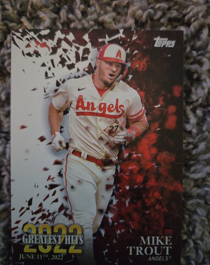 2023 Topps Series 1 2022 Greatest Hits #22GH-18 Mike Trout — front