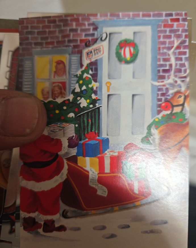 1991 Pro Set #OB Santa Claus — front