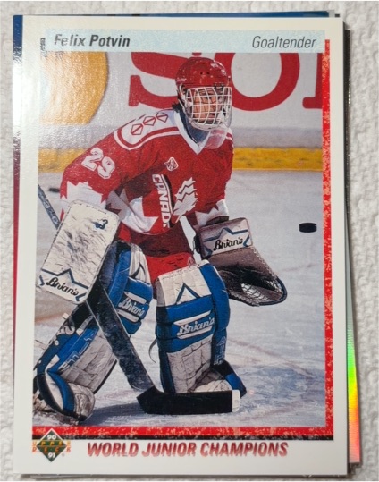 1990-91 Upper Deck #458 Felix Potvin — front