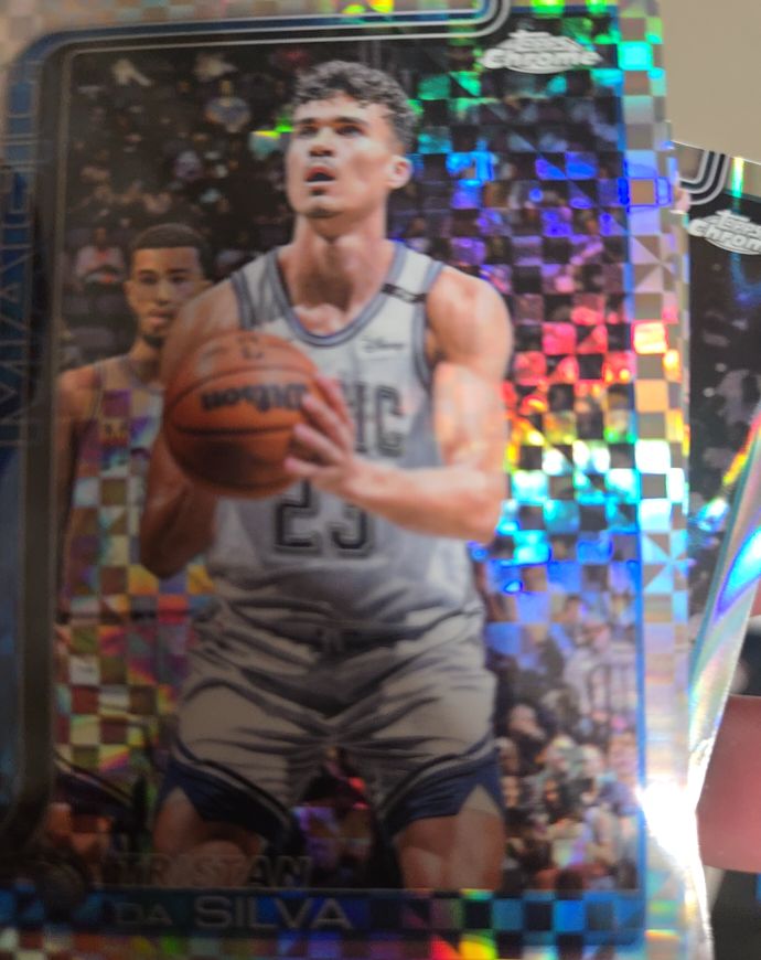 2025-26 Topps Chrome #173 Tristan Da Silva X-Fractor — front