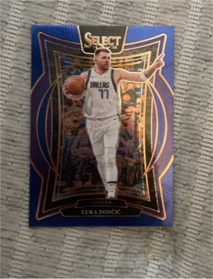 2024-25 Panini Select #56 Luka Dončić Concourse Blue — front