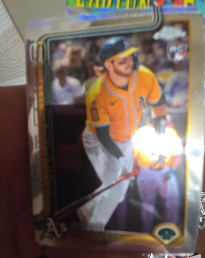 2025 Topps Chrome Update #USC180 Nick Kurtz Rookie Debut Oakland Athletics — front