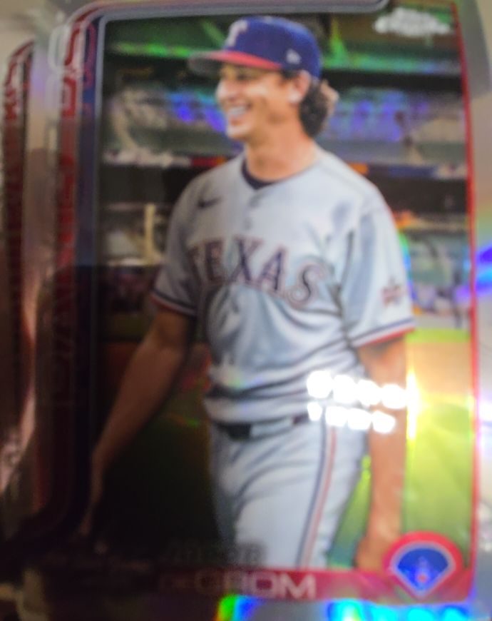 2025 Topps Chrome #214 Jacob deGrom — front