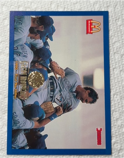 1993 Donruss McDonald's Toronto Blue Jays Great Moments #1 Roberto Alomar — front