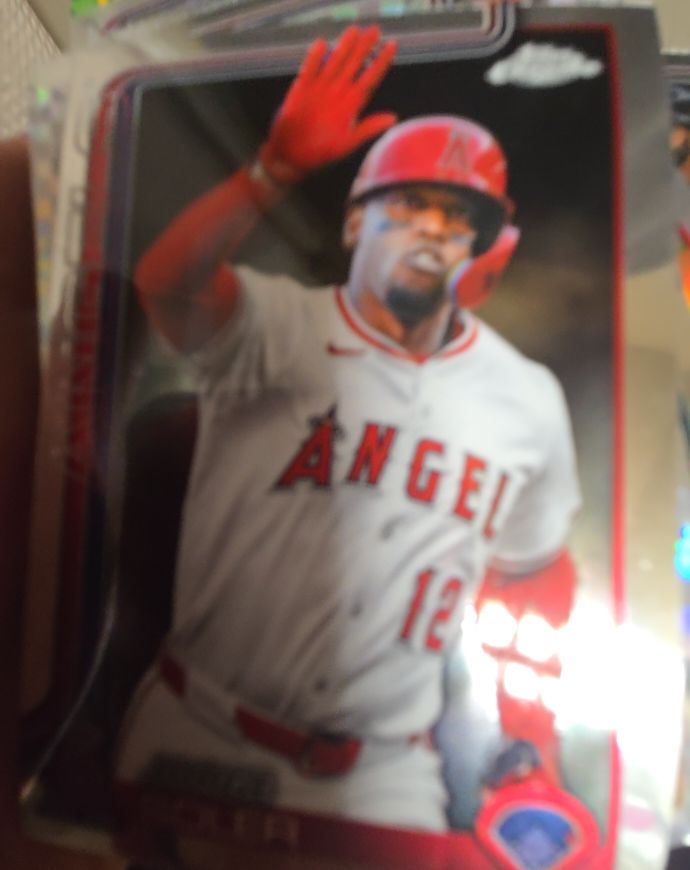 2021 Topps Chrome #142 Jo Adell Rookie Los Angeles Angels Baseball Card — front