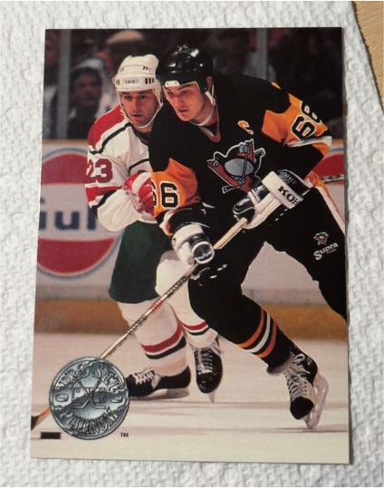 1991-92 Pro Set Platinum #91 Mario Lemieux — front