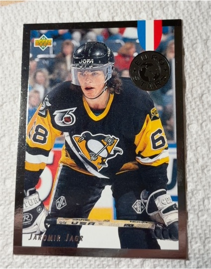 1992-93 Upper Deck Euro Stars #E14 Jaromir Jagr — front