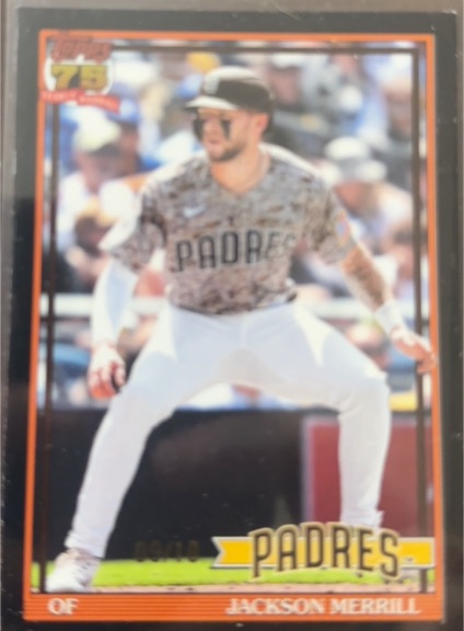 2026 Topps Series 1 1991 Topps #T91-78 Jackson Merrill — front