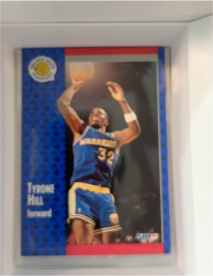 1991-92 Fleer #67 Tyrone Hill — front