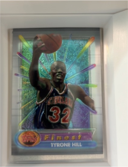 1994-95 Topps Finest #157 Tyrone Hill — front