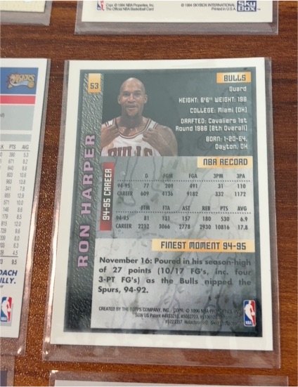 1994 Skybox #53 Ron Harper — front