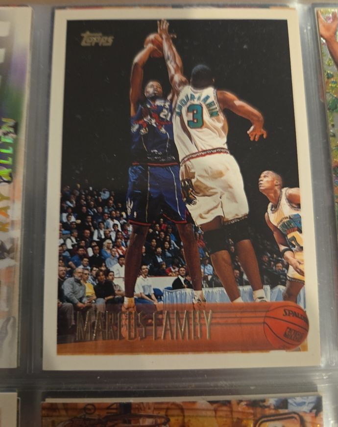 1996-97 Topps #161 Marcus Camby Rookie Card — front