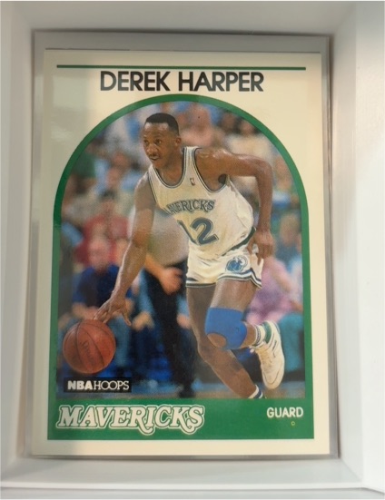 1989-90 Hoops #184 Derek Harper — front