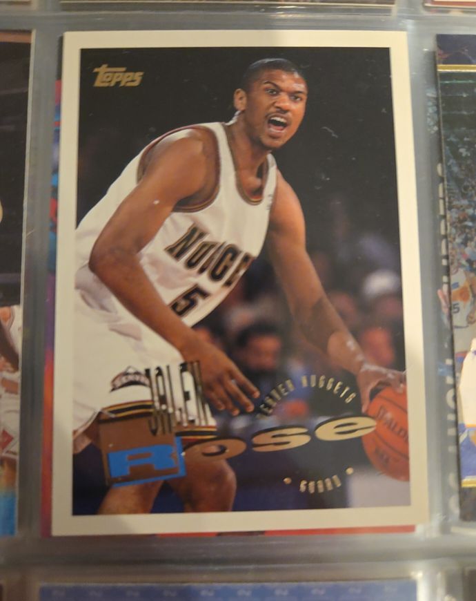 1995-96 Topps #136 Jalen Rose — front
