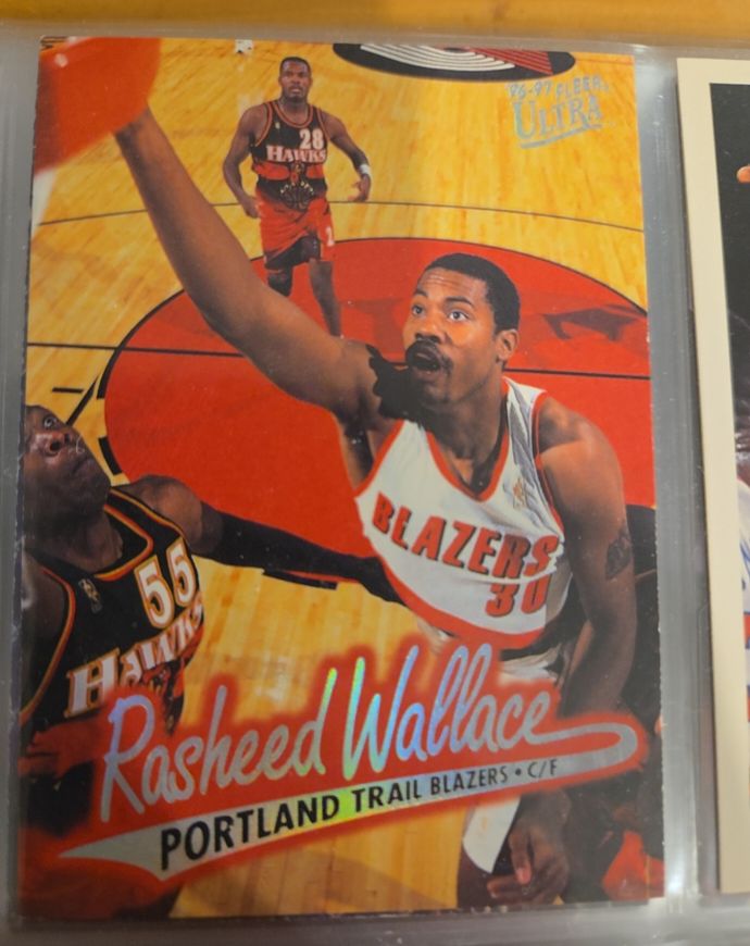 1996-97 Fleer Ultra #238 Rasheed Wallace — front