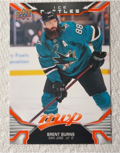 2022-23 Upper Deck MVP Ice Battles #20 Brent Burns — front