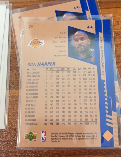 2000-01 Upper Deck MVP #79 Ron Harper — front