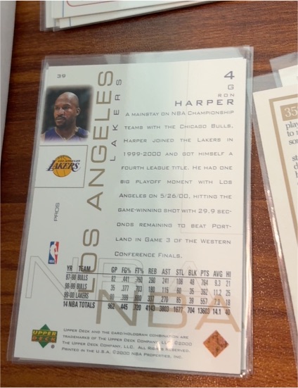 2000 Upper Deck #39 Ron Harper — front