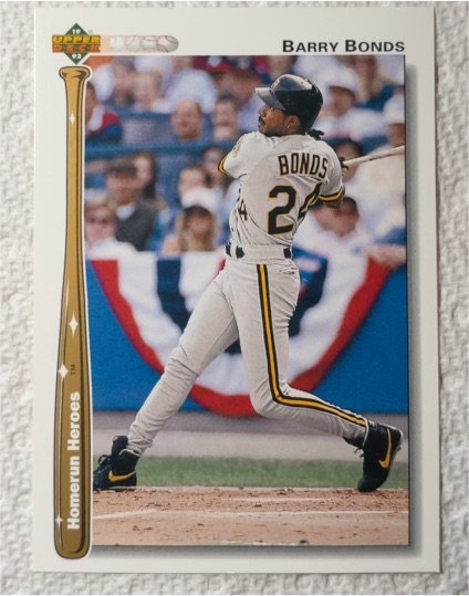 1992 Upper Deck #HR21 Barry Bonds Homerun Heroes — front