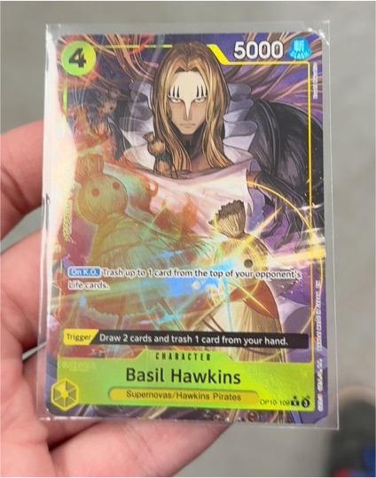 One Piece CCG 2023 OP10-109 Basil Hawkins (Alternate Art) — front