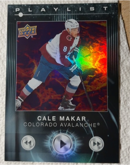 2024-25 Upper Deck Series 2 Playlist #PL-8 Cale Makar — front