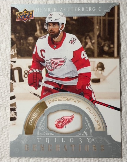 2022-23 Upper Deck Trilogy Generations #TG-11A Henrik Zetterberg — front