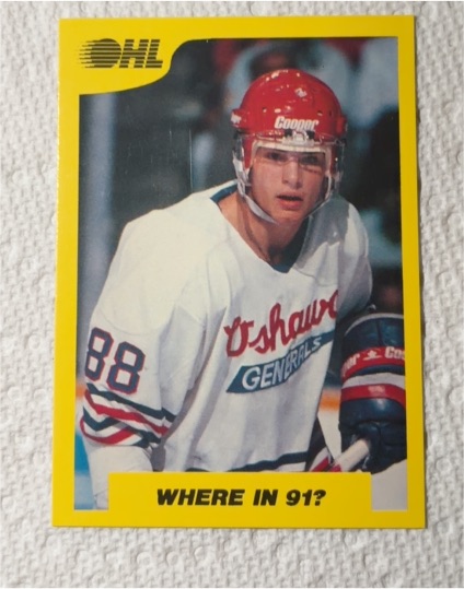 1989-90 7th Inning Sketch OHL #195 Eric Lindros — front
