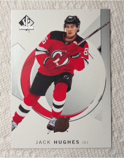 2020-21 SP Authentic #41 Jack Hughes — front