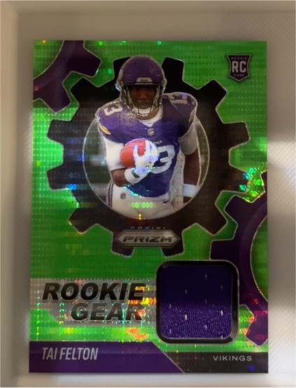 2025 Panini Prizm #RGR-TAF Tai Felton Rookie Gear — front