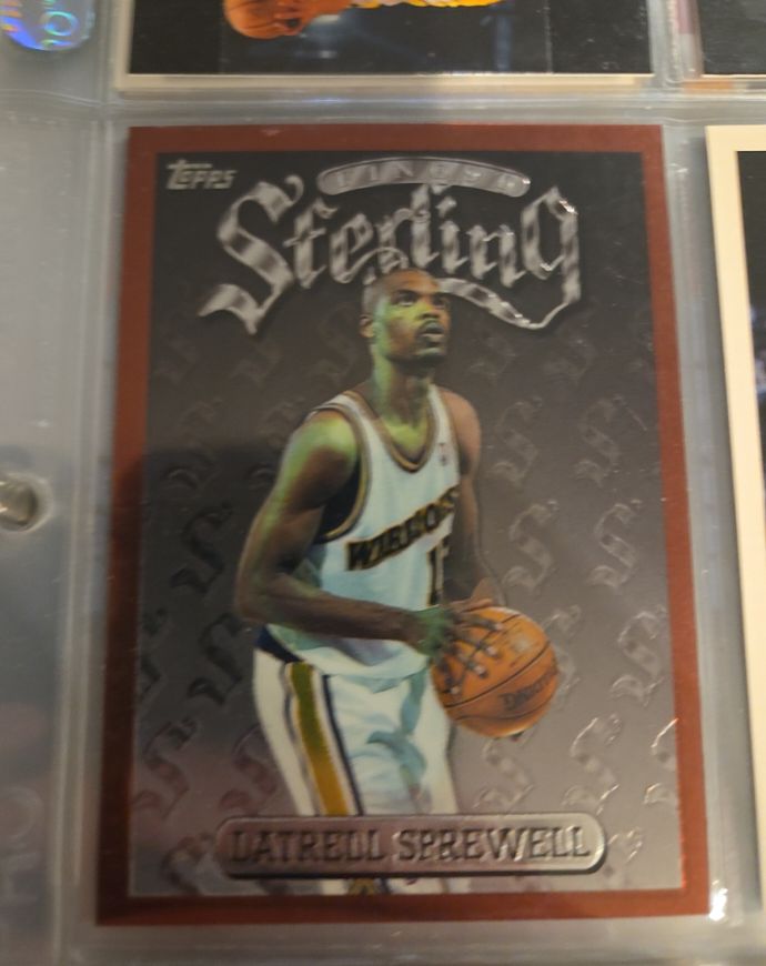1996 Topps Finest Sterling #237 Latrell Sprewell — front