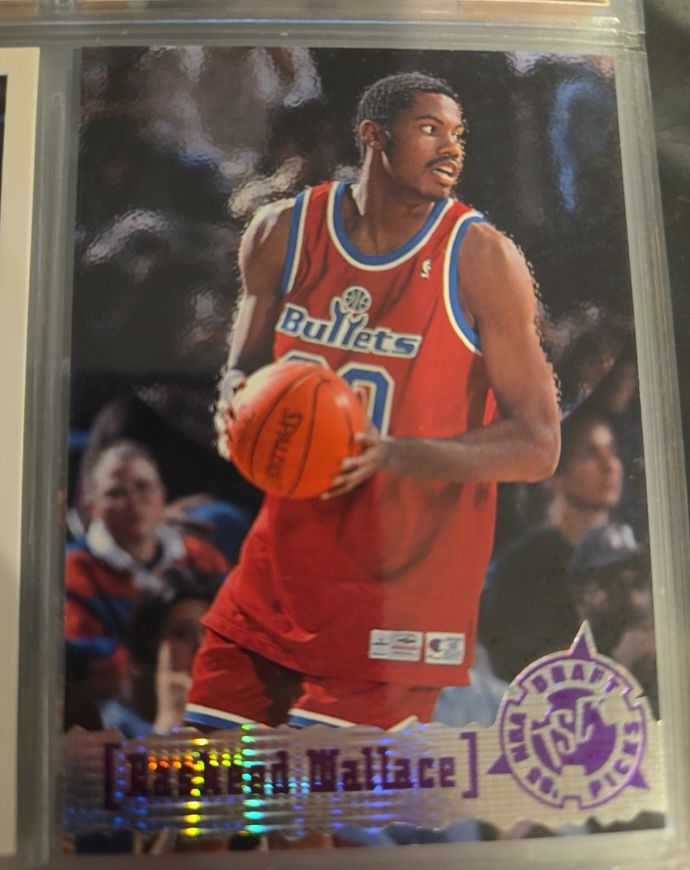 1995-96 Topps Stadium Club #333 Rasheed Wallace — front