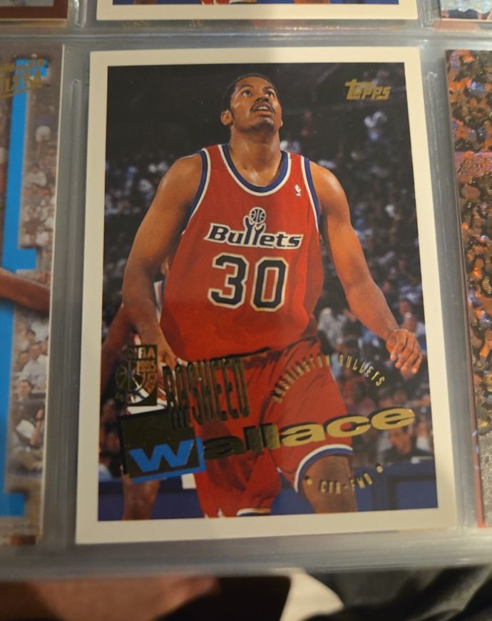1995-96 Topps #193 Rasheed Wallace — front