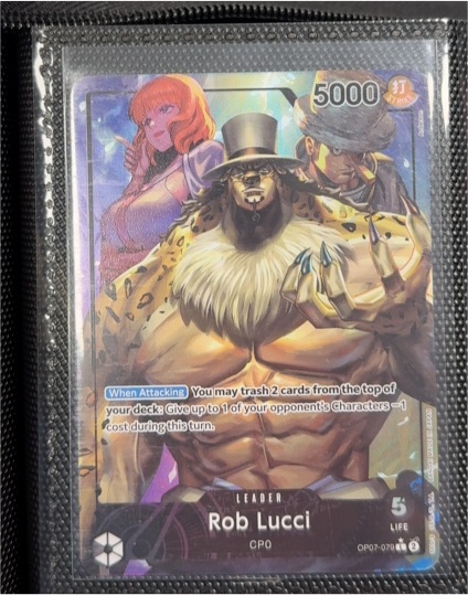 2024 One Piece OP07-079 Rob Lucci Leader Alternate Art — front